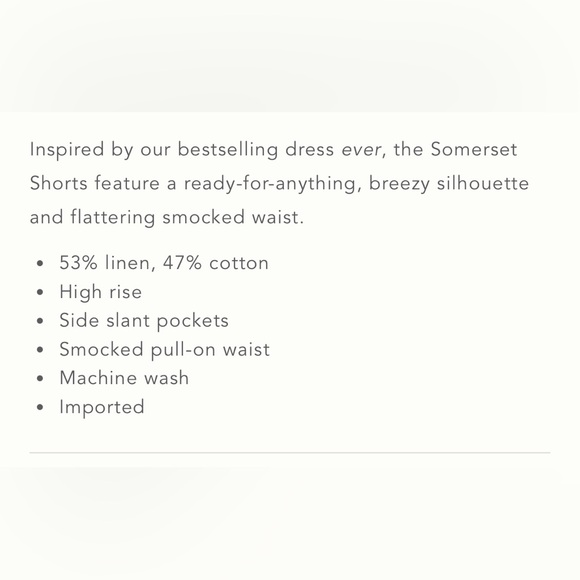 NWT Size M - The Somerset Striped Trim Linen Cotton Shorts (NWT US$ 98) - Picture 10 of 16